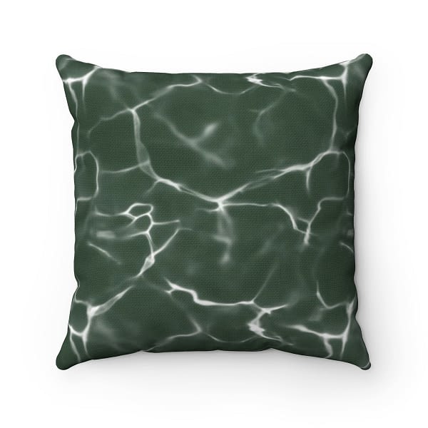 Dual Design Green Throw Pillow Case_Artsford