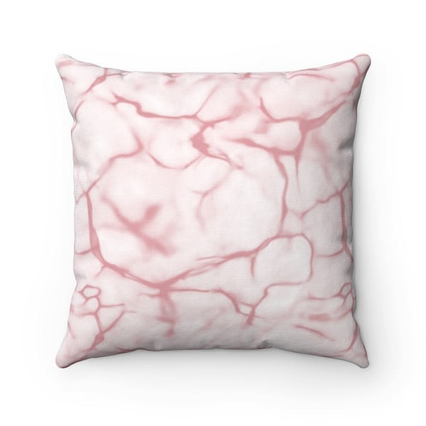 Dual Design Pink Throw Pillow Case_Artsford