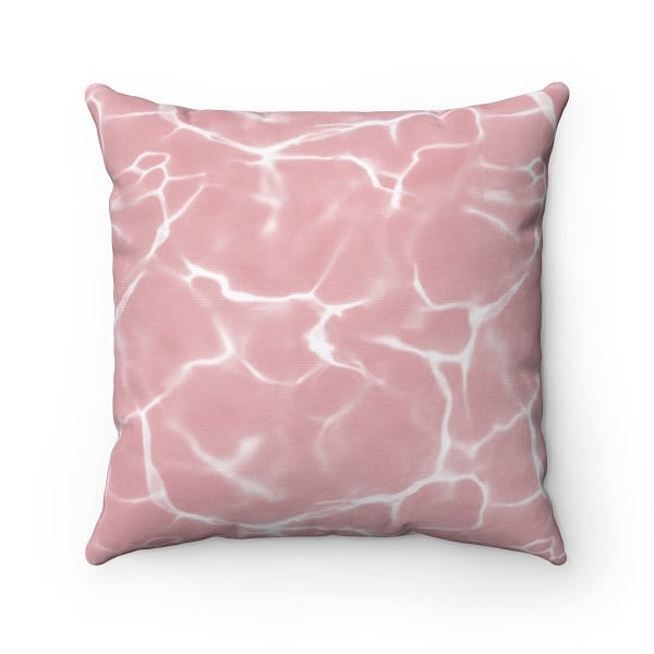Reversible Pink Throw Pillow_Artsford