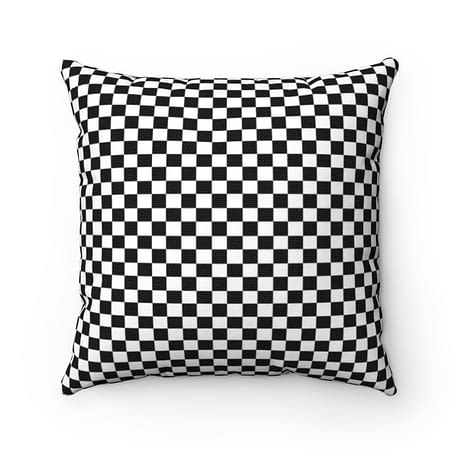 Dual White Red Plaid Pillow Cover Tartan Checkered Artsford