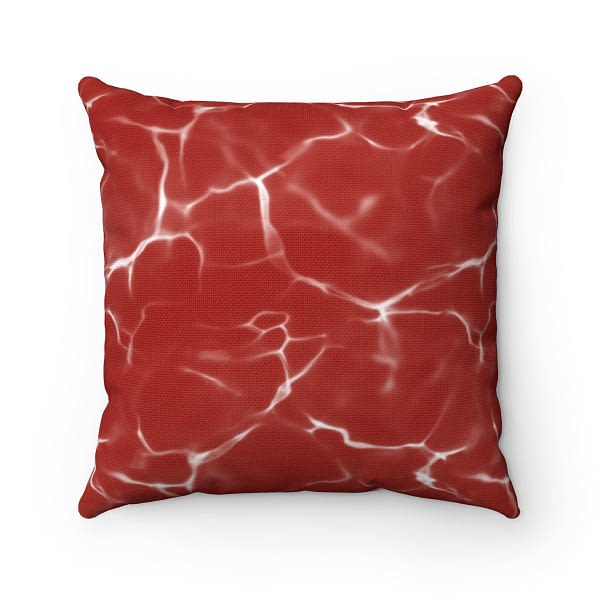 Dual Design Red Throw Pillow Case_Artsford