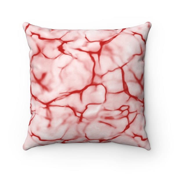 Reversible Red Throw Pillow_Artsford