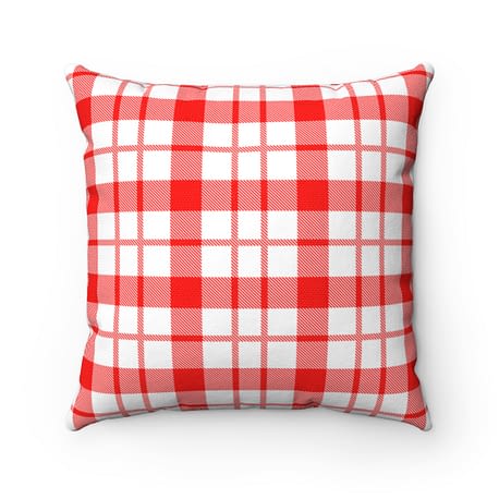 Pink hotsell plaid pillow